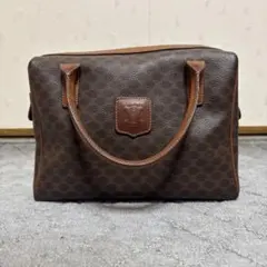 セリーヌ マカダム柄 ミニボストン ハンドバッグ