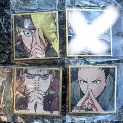 NARUTO 豆ガシャ色紙 ミニ色紙 ガチャガチャ 3種セット