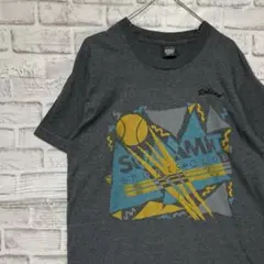USA製90sヴィンテージTシャツ！シングルステッチ　グレー半袖古着　L 29