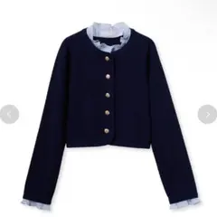 CELFORD フリルデタッチャブルカーディガン