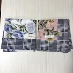 HANAEMORI 花柄ハンカチ　2枚セット