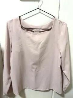 NATURAL BEAUTY BASIC薄いピンク Mサイズ 長袖ブラウス