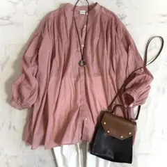 ぼのぼの様☆アーバンリサーチドアーズ 24SS☆コットンボイルギャザーブラウス