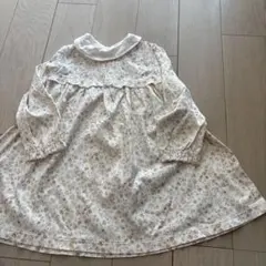 花柄ホワイトワンピース 95cm未満