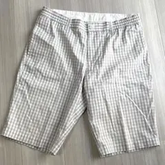 XXIO☆ゴルフパンツ ギンガムチェック柄 ショートパンツ　ベージュ　Lサイズのサムネイル