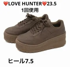 ⭐️1回使用　LOVEHUNTER 厚底スニーカー23.5のサムネイル
