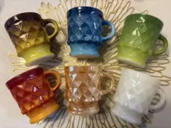 ヴィンテージ ファイヤーキング キンバリー マグ4点＆ボウル2点 6点