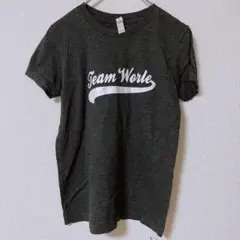 ベラアンドキャンバス Tシャツ クルーネック 半袖 ロゴ S 墨黒 お出かけ
