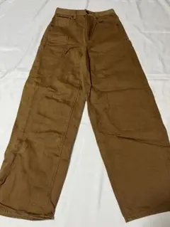 GU ブラウンワイドパンツ