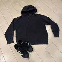 adidas スニーカー 25.5 ユニクロ パーカーM 2点セット お得