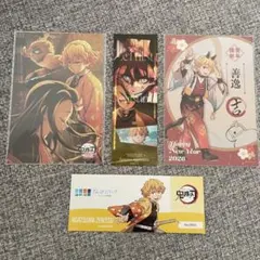【翌日発送】鬼滅の刃 我妻善逸4点まとめ売り ポストカード フェイスカード