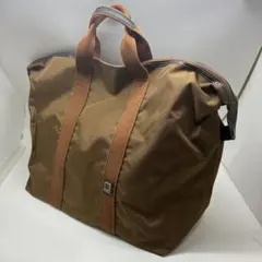 美品　dunhill ダンヒル　ボストンバッグ ブラウン ナイロン フランス製のサムネイル