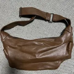 M*o様 ブラウン　ショルダーバッグ　レザー