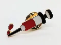 注射器　輸血　採血　瀉血　ピンブローチ　ピンズ　PINS　バッジ　バッヂ