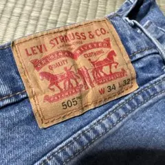 levi's 505 デニム /W34 L32 ライトブルー