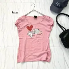ジョイアス トムとジェリーコラボプリントパフスリーブTシャツ カジュアル タイトのサムネイル