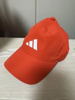 ［美品］adidas アディダス レディース キャップ オレンジ 54〜57cm