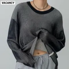 VACANCY プレーティング配色リブトップス リバーシブルのサムネイル
