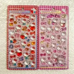 サンリオ ボンボンドロップシール 第二弾 キティ 赤 ピンク 2種セット 正規品