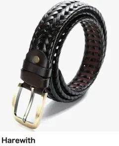[Harewith] ベルト メンズ カジュアル ゴルフ 本革 日本メーカー