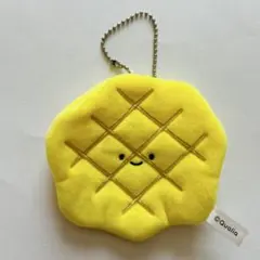 Qualia にっこりーノ パンのぬいぐるみポーチ メロンパン ガチャ 匿名配送