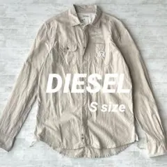 DIESEL 長袖シャツ コットン100％　ベージュ 　羽織　Sサイズ