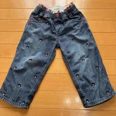 ミキハウス　DOUBLE.B Bくんロゴデニム　130