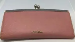 Paul Smith 長財布　がま口　ピンク　牛革　　箱無しのサムネイル