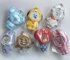 BT21 フォトフレームマスコット ガチャ　全7種　コンプリート