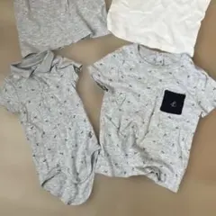 ベビー服 Tシャツロンパース 6m95cm2点セット