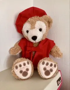 ダッフィー用赤いちゃんちゃんこ（ぬいぐるみ付き）