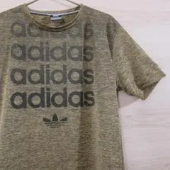【アディダス】adidas　パフォーマンス　Tシャツ　カーキ トレフォイルロゴ