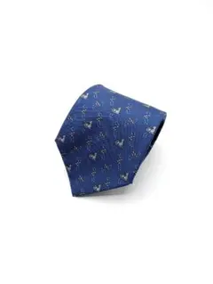 良品✨ フェラガモ ネクタイ シルク ネイビー 1249