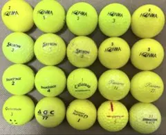 HONMA D1 ゴルフボール イエロー 20球セット - メルカリ