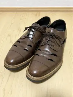 美品 Salvatore Ferragamo レザーシューズ イタリア製 珍品