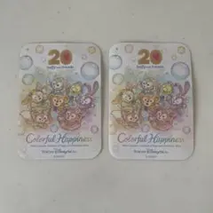 カラフルハピネス　ダッフィーアンドフレンズ　20周年シール