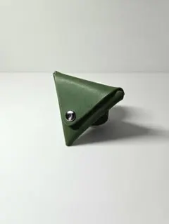 本革　レザー 三角形 コインケース