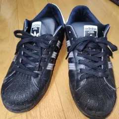 adidas SUPER STAR 黒 スニーカー 27.5cm