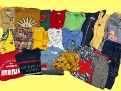 レトロ子供服まとめ売り 19枚 90.95.100 ミキハウス bebeのサムネイル