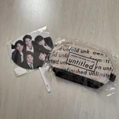 ARASHI untitled ポーチ ミニうちわ セット