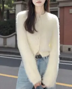 35805457 SHEIN カーディガンショート丈 ホワイト