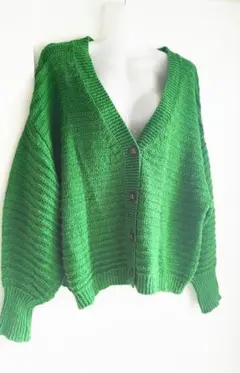 美品☆ロペピクニック☆Vネック前開きボタンカーディガンМサイズ