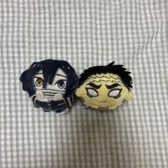 鬼滅の刃 ぬいぐるみ・マスコット 2体セット 伊黒小芭内、悲鳴嶼行冥もちころりん