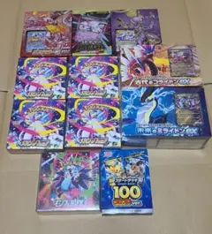 ポケモンカードゲーム新品未開封 シュリンク付きBOXまとめ売り他デッキ