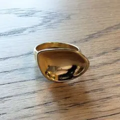 ステンレスリング ゴールド 約11-12号
