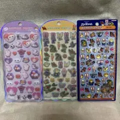 ボンボンドロップシール　ミニ　コットンパフィー　ズートピア　ベイマックス