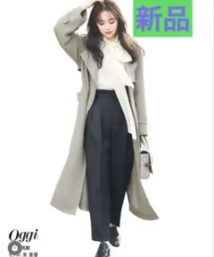 ルーニィ新品⭐️洗える❗️軽量ボタンレストレンチコート泉里香oggi掲載アウター