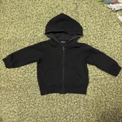 COMME CA ISM ブラックパーカー 90