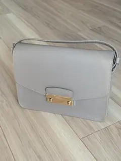 FURLA フルラ 2WAY ショルダーバッグ グレージュ 本革 袋付