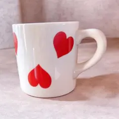 【美品】ハート柄　マグカップ